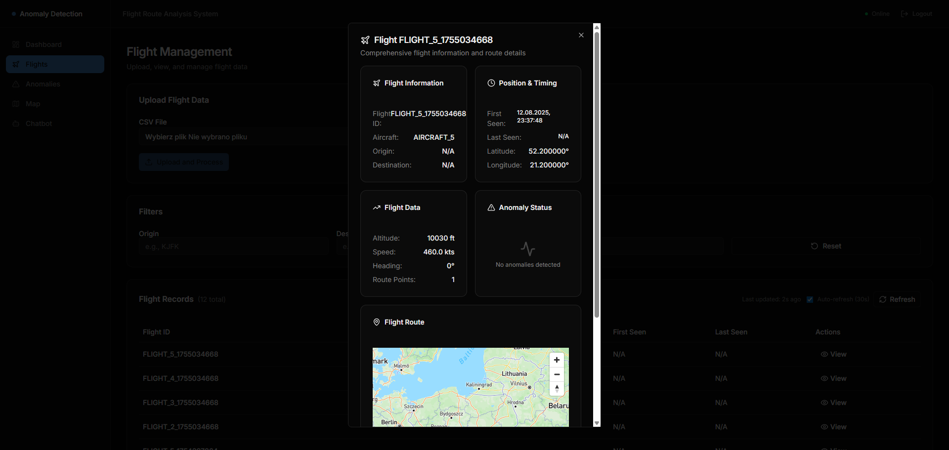 RouteAnomalyDetection screenshot 3